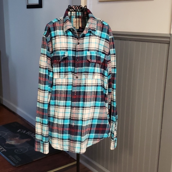 🧥AMERICAN EAGLE HERITAGE STYLE FLANNEL SHIRT